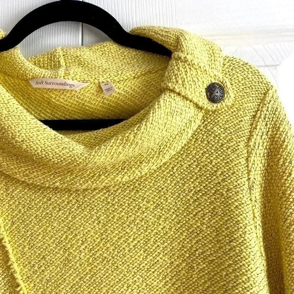 Soft Surroundings Cowl Neck Asymmetrical Sweater SP - Picture 5 of 7